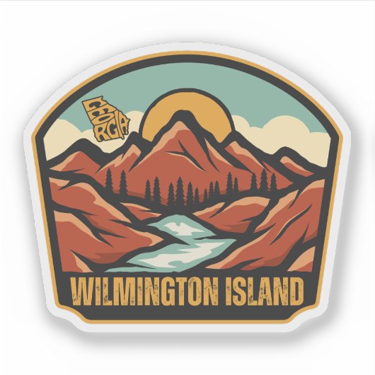 Wilmington Island, Georgia Sticker (Voorkant)