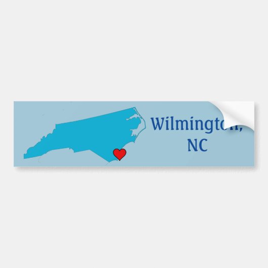 Wilmington, NC Bumpersticker (Voorkant)