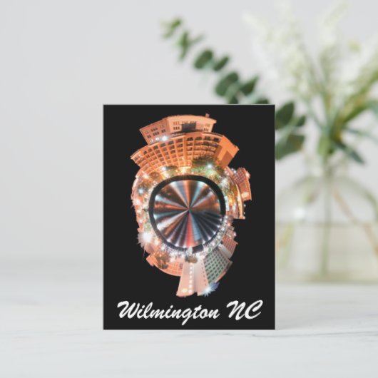 wilmington nc mini - planeet briefkaart (Staand voorkant)