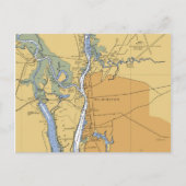 Wilmington, NC Nautical Chart Briefkaart (Voorkant)