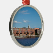Wilmington NC Riverfront Metalen Ornament (Rechts)