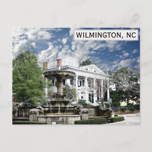 Wilmington North Carolina Bellamy Mansion Travel Briefkaart (Voorkant)