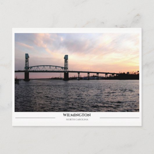 Wilmington North Carolina Briefkaart (Voorkant)