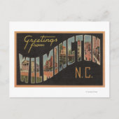 Wilmington, North Carolina - Grote lettertjes Briefkaart (Voorkant)