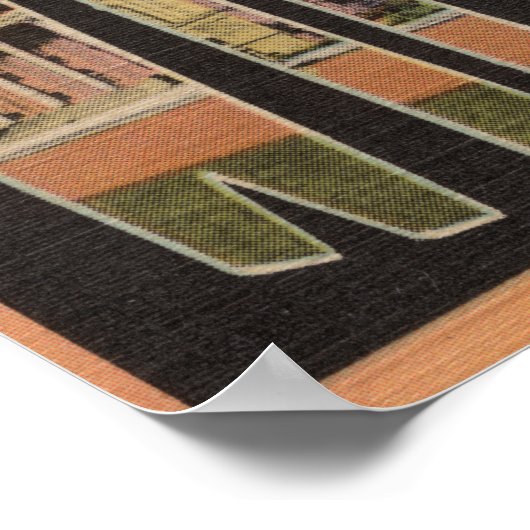 Wilmington, North Carolina - Grote lettertjes Poster (Hoek)