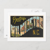 Wilmington North Carolina NC Old  Briefkaart- Briefkaart (Voorkant / Achterkant)