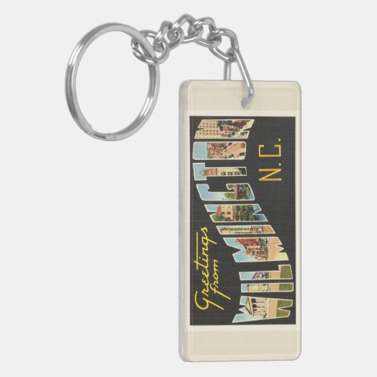 Wilmington North Carolina NC Old  Briefkaart- Sleutelhanger (Voorkant Links)