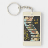 Wilmington North Carolina NC Old  Briefkaart- Sleutelhanger (Voorkant)