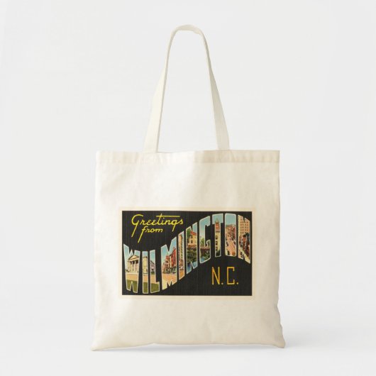 Wilmington North Carolina NC Old  Briefkaart- Tote Bag (Voorkant)