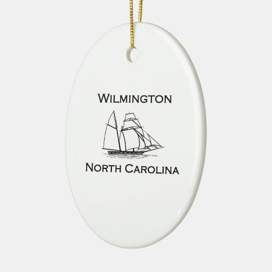 Wilmington North Carolina Tall Ship Keramisch Ornament (Links)