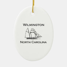 Wilmington North Carolina Tall Ship Keramisch Ornament