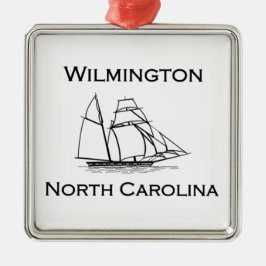 Wilmington North Carolina Tall Ship Metalen Ornament