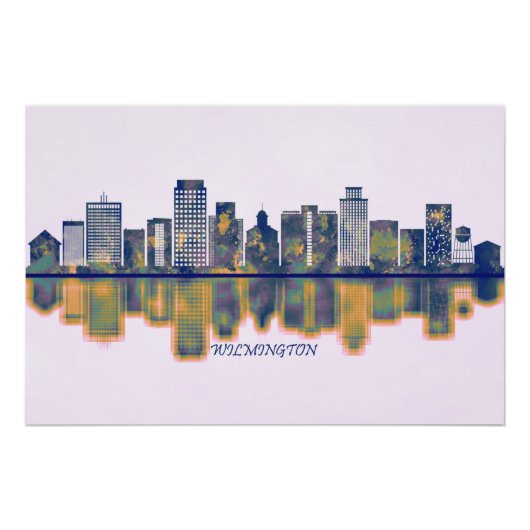 Wilmington Skyline Perfect Poster (Voorkant)
