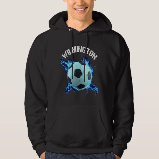 Wilmington Voetbal Retro Hoodie (Voorkant)