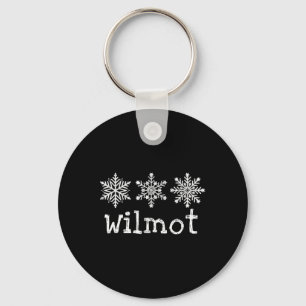 Wilmot Mountain Skiloper Skiën Ski Sneeuwvlokken L Sleutelhanger