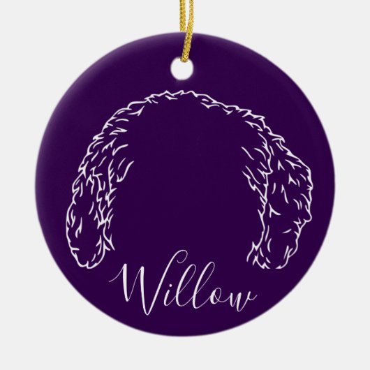 Wilow Sierad (Pootafdrukken) Keramisch Ornament (Voorkant)