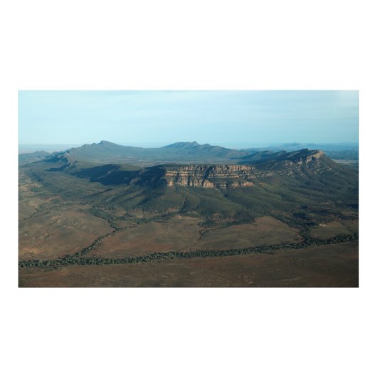 Wilpena Pound uit de lucht, Ikara-Flinders Ranges Foto Afdruk (Voorkant)