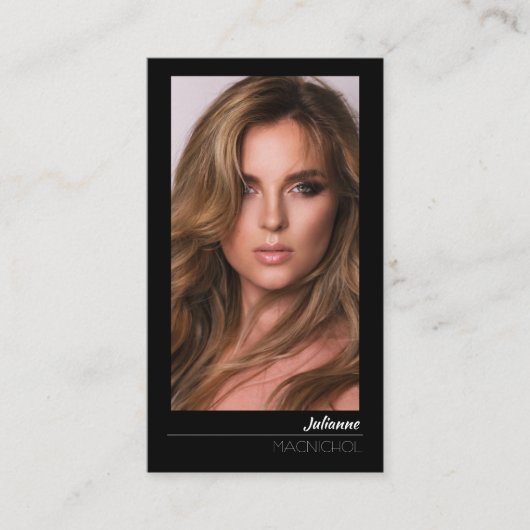 Wilshire Actor Model | Pro-visitekaartje voor bell Visitekaartje (Voorkant)