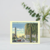 Wilshire Blvd., Los Angeles, Californische Vintage Briefkaart (Staand voorkant)
