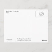 Wilshire Blvd., Miracle Mile, Vintage van Los Ange Briefkaart (Achterkant)