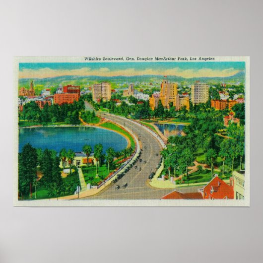 Wilshire Boulevard, Gen. Douglas MacArthur Poster (Voorkant)