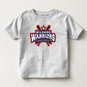 Wilshire Warriors Baseball League Logo Kinder Shirts (Voorkant)