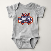 Wilshire Warriors Baseball League Logo Romper (Voorkant)