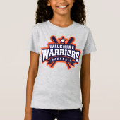 Wilshire Warriors Baseball League Logo T-shirt (Voorkant)