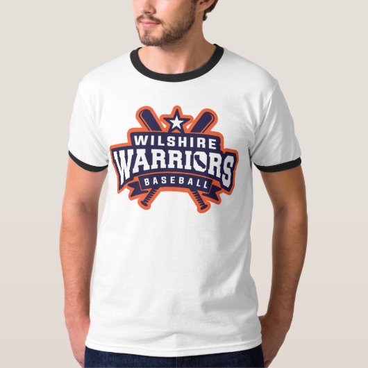 Wilshire Warriors Baseball League Logo T-shirt (Voorkant)