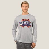 Wilshire Warriors Baseball League Logo Tri-Blend Shirt (Voorkant)