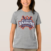 Wilshire Warriors Baseball League Logo Tri-Blend Shirt (Voorkant)