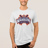 Wilshire Warriors Baseball League Logo Tri-Blend Shirt (Voorkant)