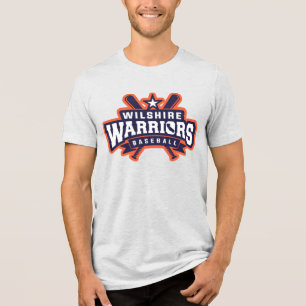Wilshire Warriors Baseball League Logo Tri-Blend Shirt