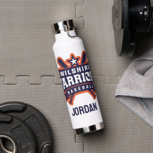 Wilshire Warriors Baseball League Logo Waterfles