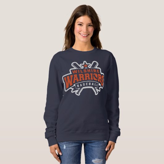 Wilshire Warriors Baseball League White Logo Trui (Voorkant volledig)