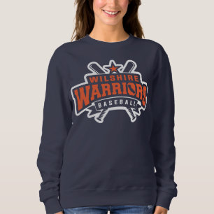 Wilshire Warriors Baseball League White Logo Trui