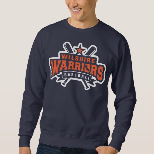 Wilshire Warriors Baseball League White Logo Trui (Voorkant)
