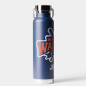 Wilshire Warriors Baseball League White Logo Waterfles (Voorkant)