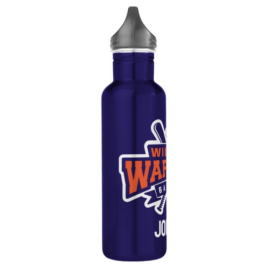 Wilshire Warriors Baseball League White Logo Waterfles (Links)