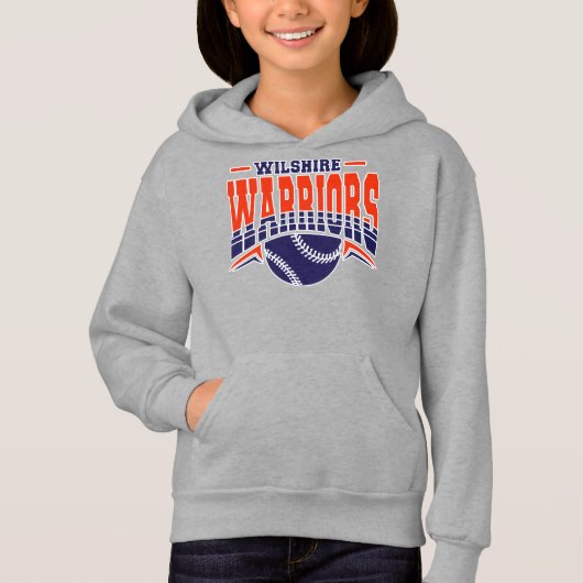 Wilshire Warriors Navy Baseball Logo (Voorkant)