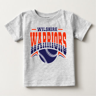 Wilshire Warriors Navy Baseball Logo
