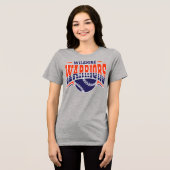 Wilshire Warriors Navy Baseball Logo Tri-Blend Shirt (Voorkant volledig)