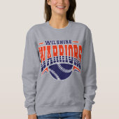 Wilshire Warriors Navy Baseball Logo Trui (Voorkant)