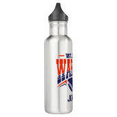 Wilshire Warriors Navy Baseball Logo Waterfles (Links)