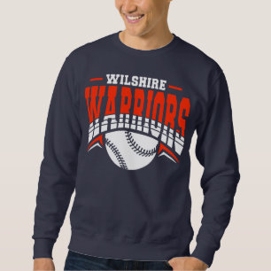 Wilshire Warriors White Baseball Logo Trui