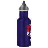 Wilshire Warriors White Baseball Logo Waterfles (Links)