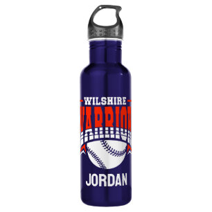 Wilshire Warriors White Baseball Logo Waterfles