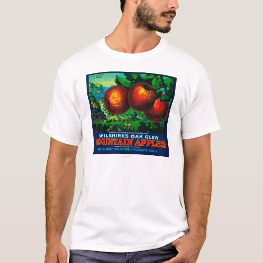 Wilshire's Oak Glen Apple Crate Label T-shirt (Voorkant)