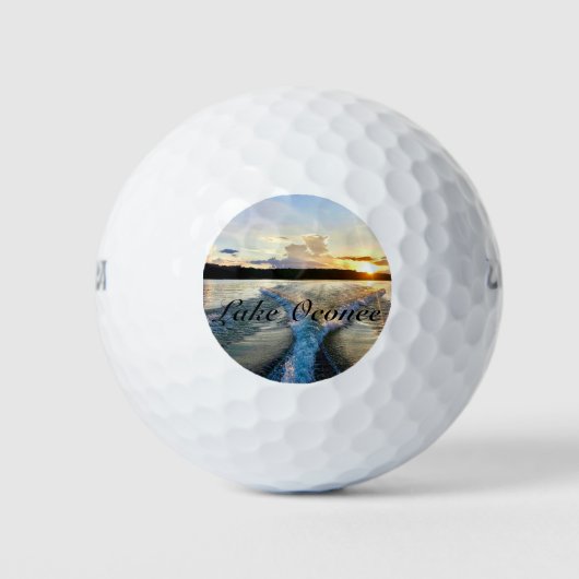Wilson 500 golfbal met Lake Oconee Photo Design Golfballen (Voorkant)