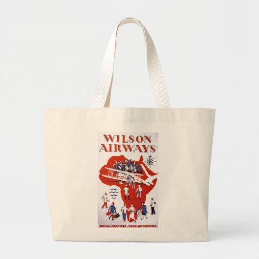 Wilson Airways ~ Africa Grote Tote Bag (Voorkant)